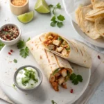 Ingredients for chicken burritos