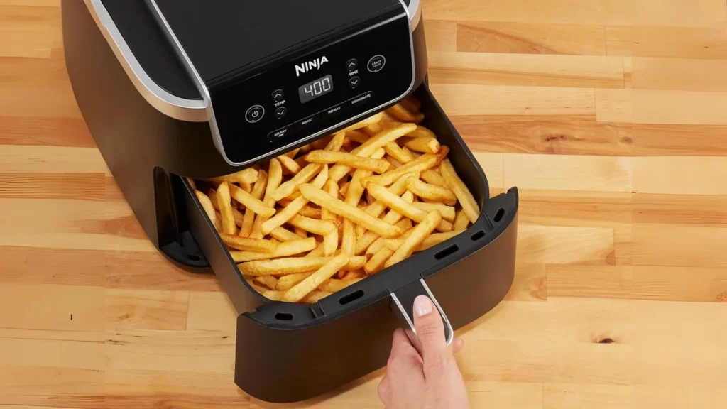 Ninja Air Fryer Pro 4-in-1 cooking fries 6– product review on wowierecipes.com